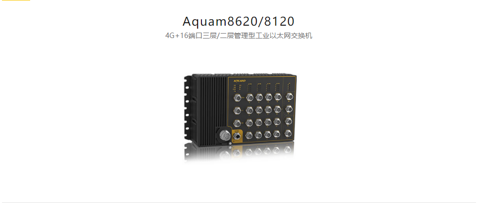 EN50155以太網交換機Aquam8620/8120 4G+16端口三層/二層管理型工業以太網交換機